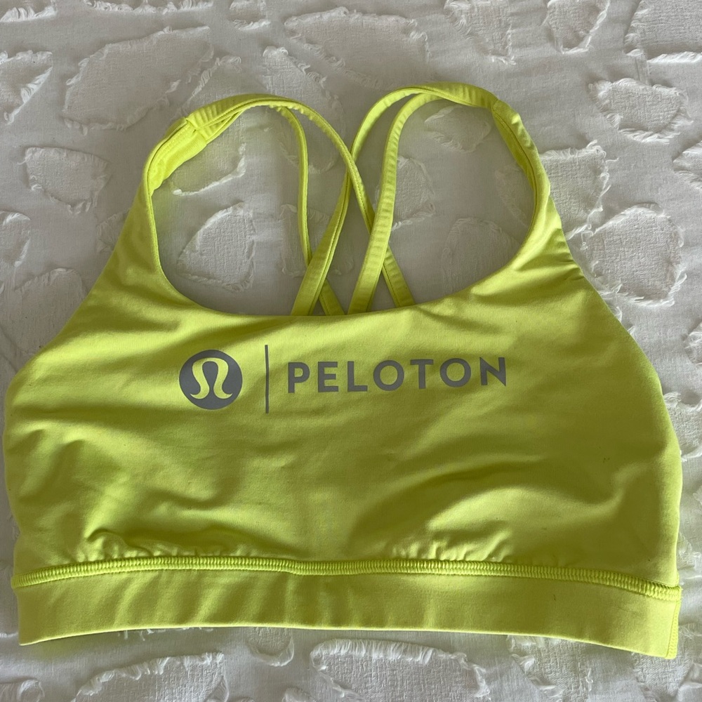 lululemon athletica Neon Yellow Sports Bra